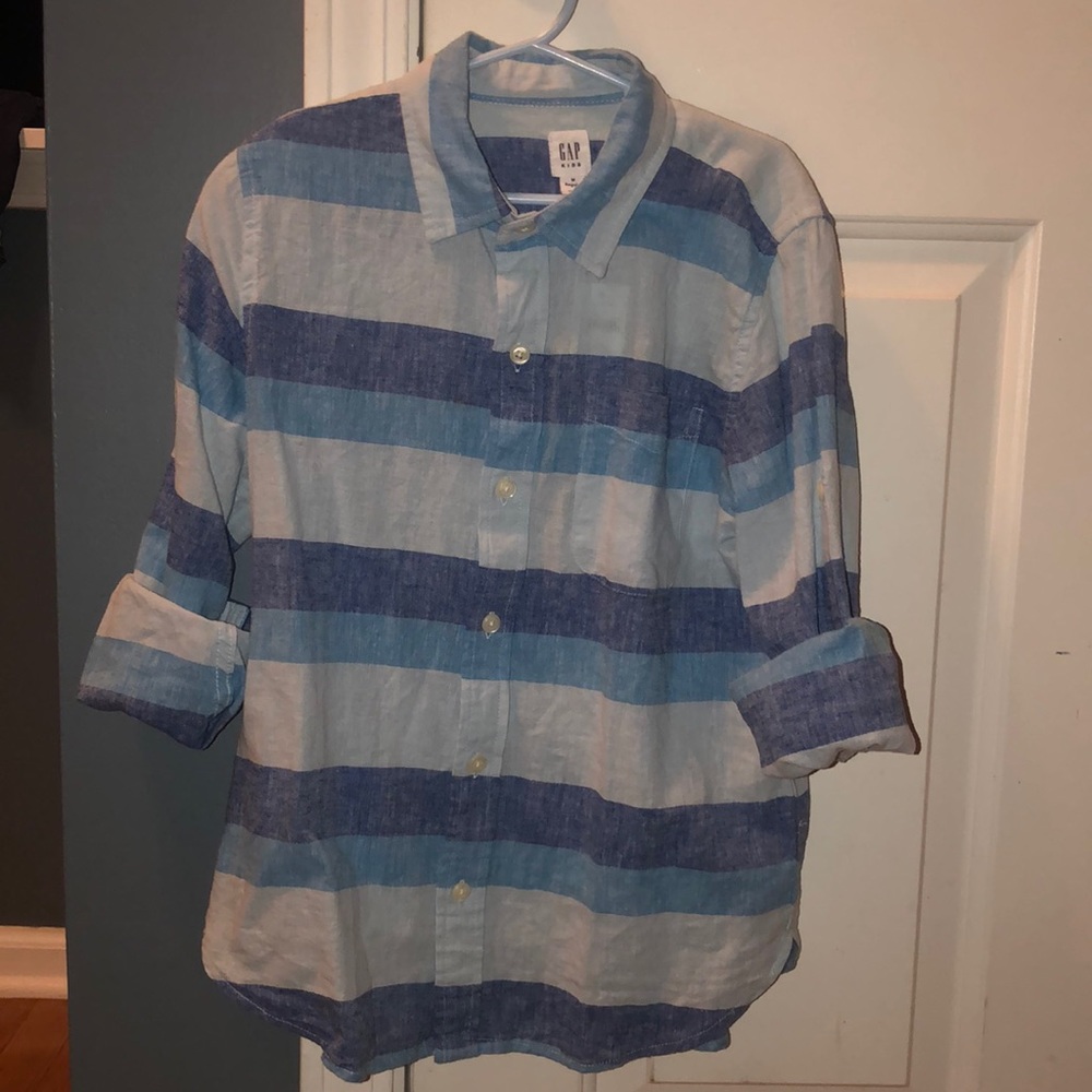 NWT Gap kids boys size M regular 8 button down